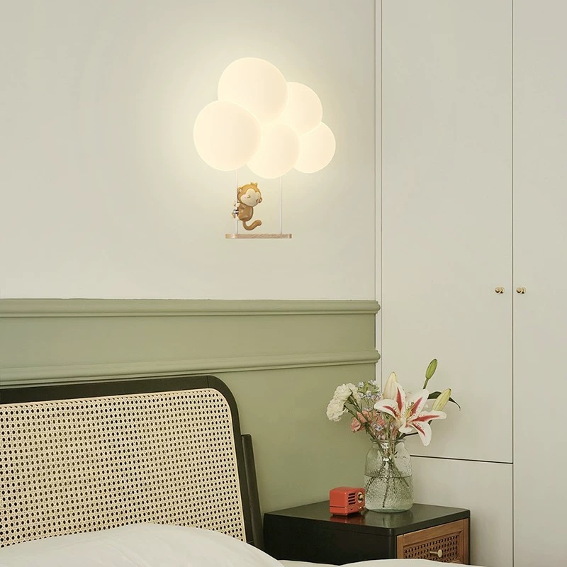 Cream Style Cartoon Creative B - Baby Nursery Wall Lights 评论和价格