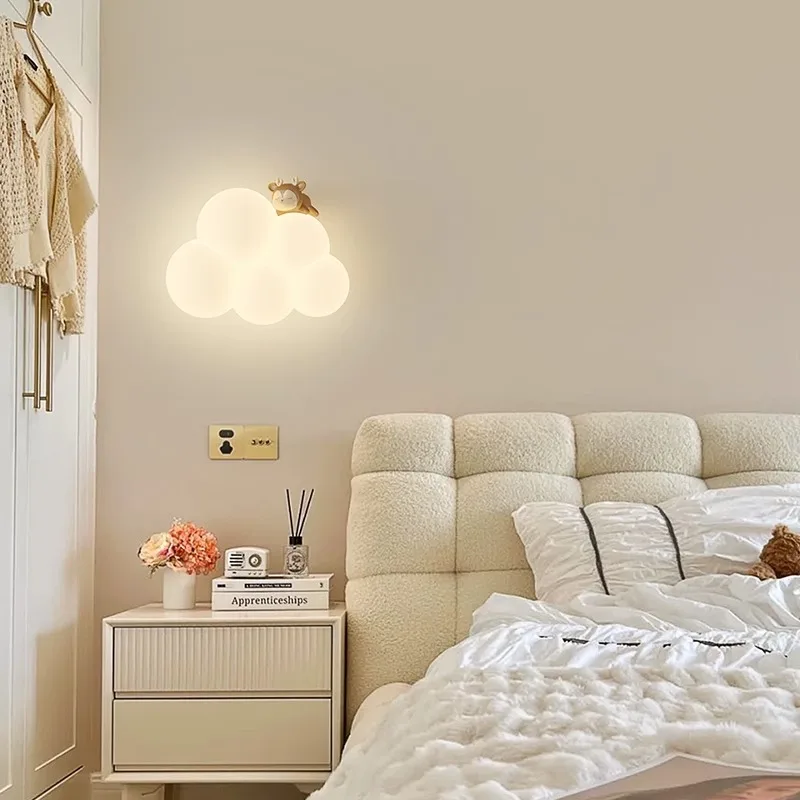 Cream Style Cartoon Creative B - Baby Nursery Wall Lights 评论和价格