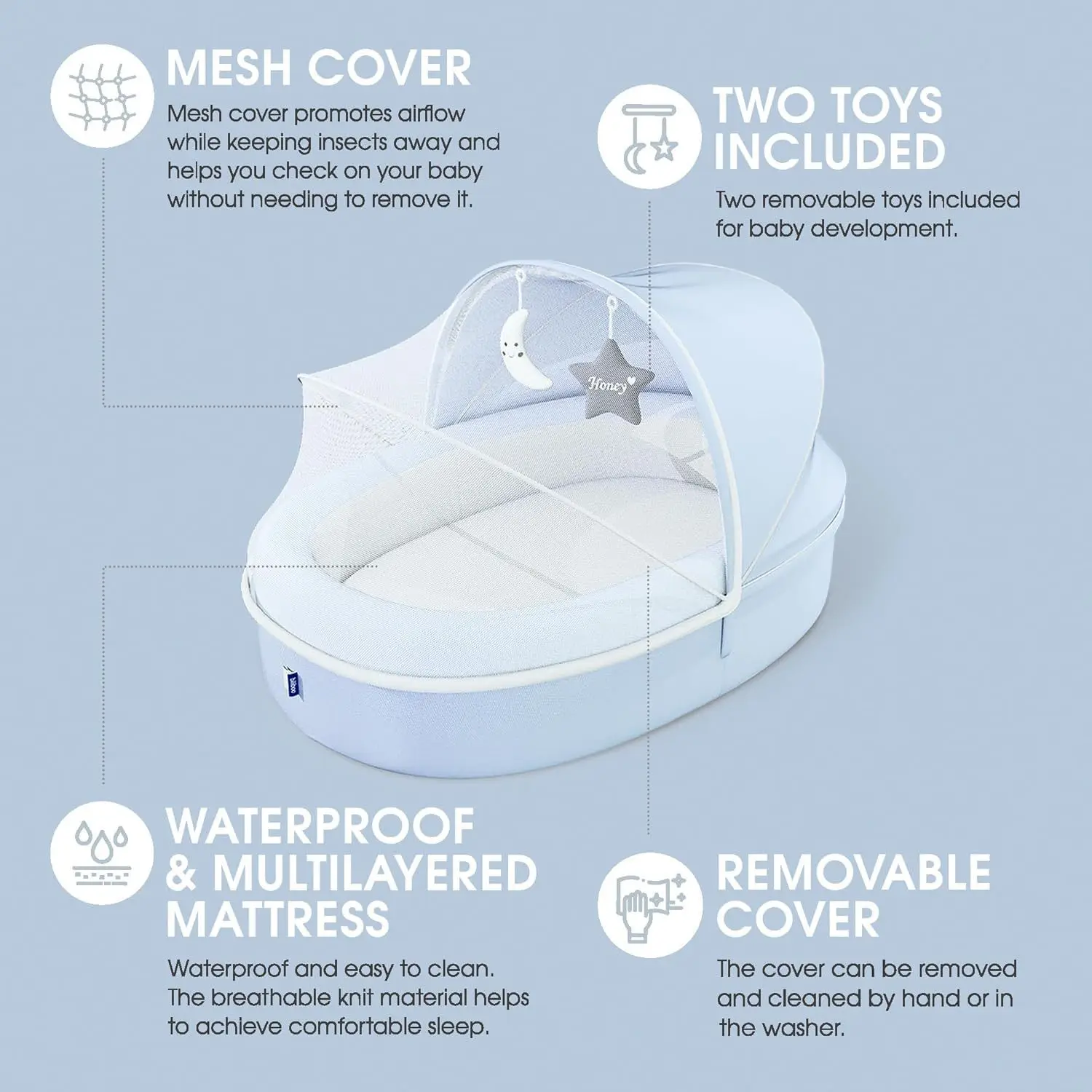 Cunas Para Bebes Multifunciona - Bassinet Bedside Sleeper 评论和价格
