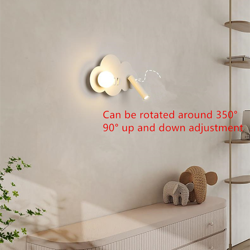 Cloud Bedroom Wall Lamp With S - Baby Nursery Wall Lights 评论和价格