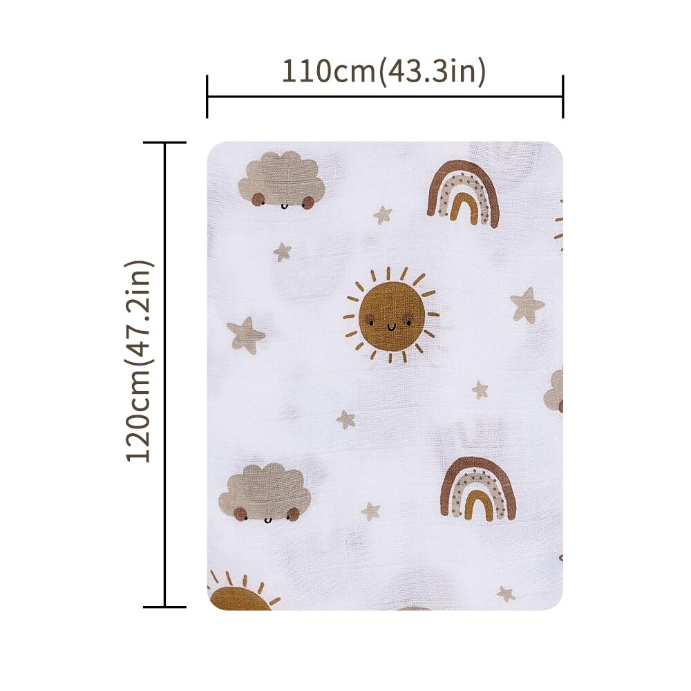120x110cm Bamboo Cotton Baby M - Baby Nursery Essentials 评论和价格