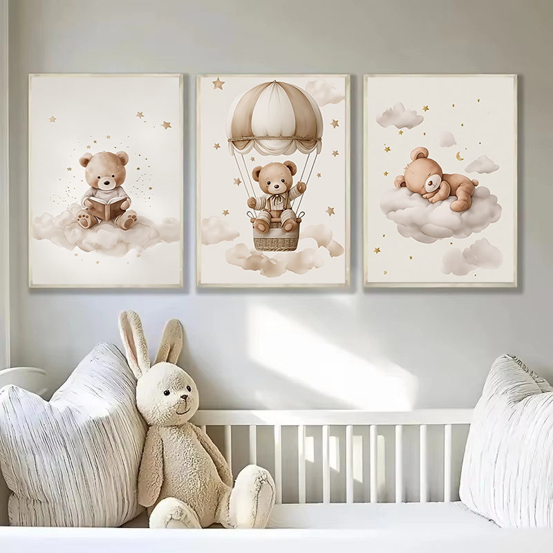 3pcs/set Bohemian Teddy Bear A - Baby Nursery Needs 评论和价格