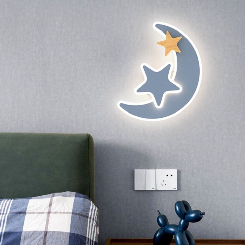 Cartoon LED Rocket Wall Lamp M - Baby Nursery Wall Lights 评论和价格